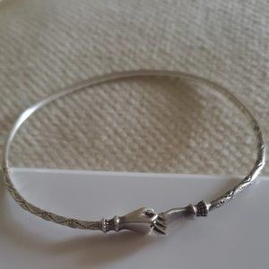 Sterling Silver West Indies Vintage thin bangle